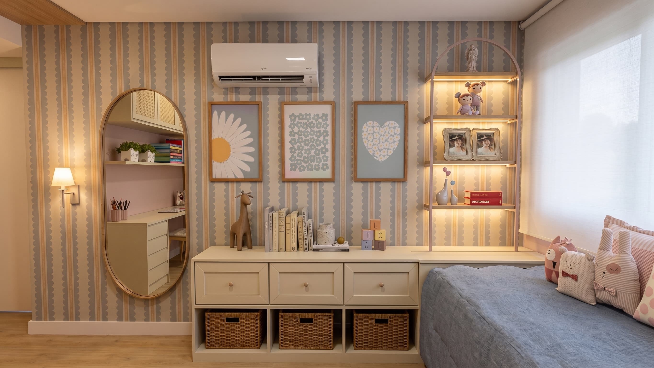Quarto de Gigi, projeto residencial de Lucila Oliveira